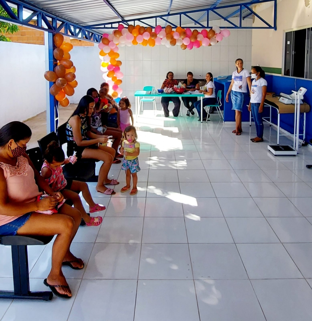 Unidade de saúde de São Pedro da Cipa realiza acompanhamento de criança de 0 a 5 anos