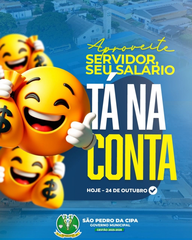 Prefeitura antecipa salrio dos servidores e mantm ritmo acelerado de obras e investimentos